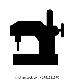 icono de máquina de coser o logotipo símbolo de signo aislado ilustración vectorial de alta calidad estilo negro iconos vectoriales

