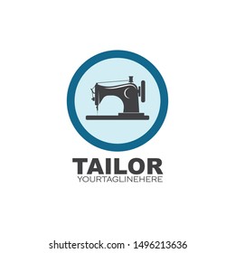 sewing machine icon logo vector illustration