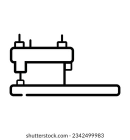 Sewing Machine Icon Logo Vector Art