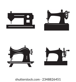 sewing machine icon logo vector design template