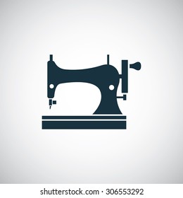 sewing machine icon, on white background