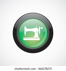 sewing machine icon, on white background
