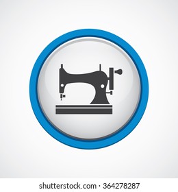 sewing machine icon, on white background