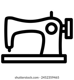 sewing machine icon with outline style