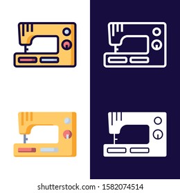 Sewing Machine Icon Set - Home Appliance