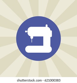 sewing machine icon. sign design. background