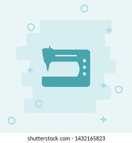 Sewing Machine Icon. Simple icon, blue colored icon illustration.