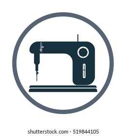 Sewing machine icon. Simple design for web and mobile