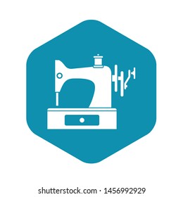 Sewing machine icon. Simple illustration of sewing machine vector icon for web