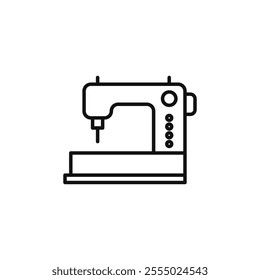 Sewing machine icon Symbol mark in Outline style