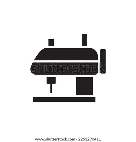 sewing machine icon , tailor icon
