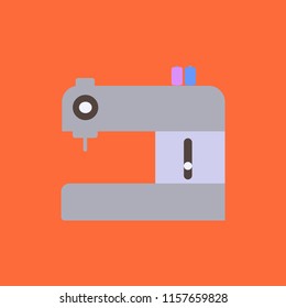 Sewing machine icon vector