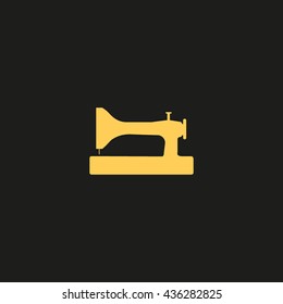 Sewing machine icon vector