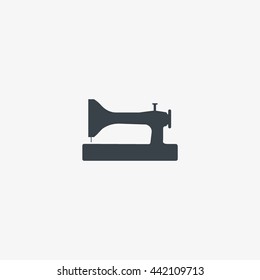 Sewing machine icon vector