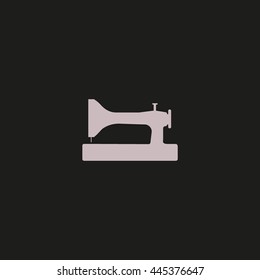 Sewing machine icon vector