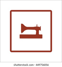 Sewing machine icon vector
