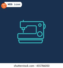  Sewing machine Icon Vector.