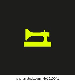 Sewing machine icon vector