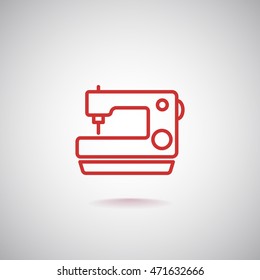  Sewing machine Icon Vector.