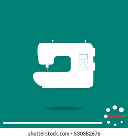 Sewing machine icon vector