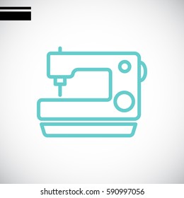  Sewing machine Icon Vector.