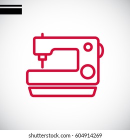  Sewing machine Icon Vector.