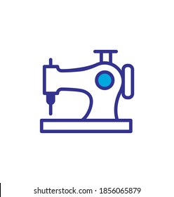 icono de máquina de coser, vector, diseño de estilo de color