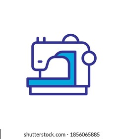 sewing machine icon, vector, color style design