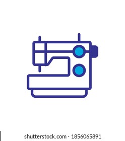 sewing machine icon, vector, color style design