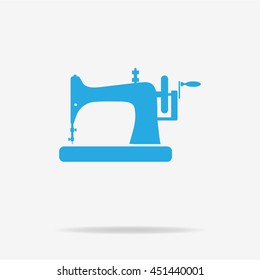 Sewing machine icon. Vector concept illustration for design.