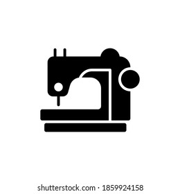 sewing machine icon, vector, glyph style design