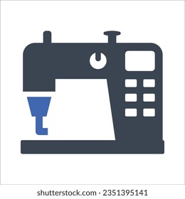 Sewing machine icon, Vector Graphics
