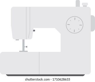 Sewing machine icon. It is vector illustration. 
