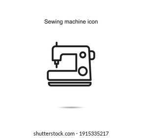 Sewing Machine Icon Vector Illustration Graphic On Background