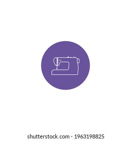 Sewing machine icon vector illustration design logo