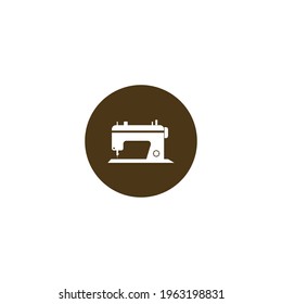 Sewing machine icon vector illustration design logo