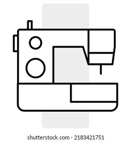 Sewing machine icon. Vector illustration. stock image.