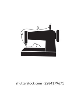 diseño de ilustración vectorial de icono de máquina de coser
