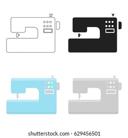 Sewing machine icon of vector illustration for web and mobile