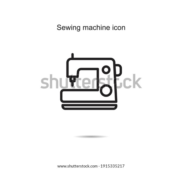 Sewing machine icon vector illustration\
graphic on background