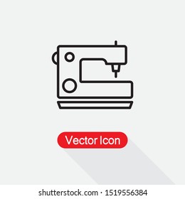 Sewing Machine Icon Vector Ilustration Eps10