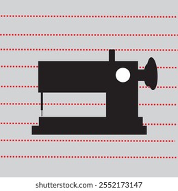 sewing machine icon vector isolated flat style