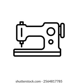 sewing machine icon vector, line style icon