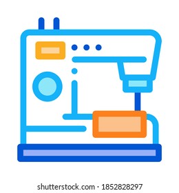 sewing machine icon vector. sewing machine sign. color symbol illustration