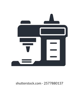 sewing machine icon. vector.Editable stroke.linear style sign for use web design,logo.Symbol illustration.