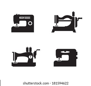 Sewing Machine Icons. Vector Format