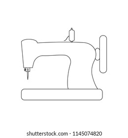Sewing machine illustration
