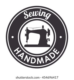 sewing machine isolated icon design, vector illustration  graphic 