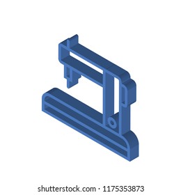Sewing machine isometric left top view 3D icon