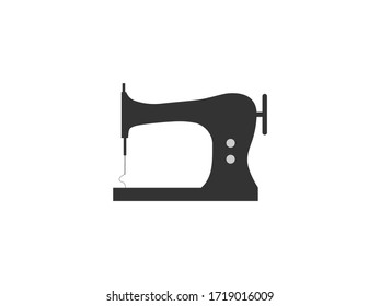 Sewing machine line icon. logo illustration